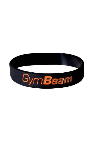 GymBeam Brățară din silicon GB Negru Portocaliu