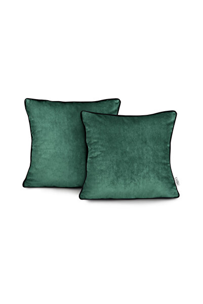 Amelia Home Set of 2 modern style velvet decorative pillow covers, Velvet, 22...
