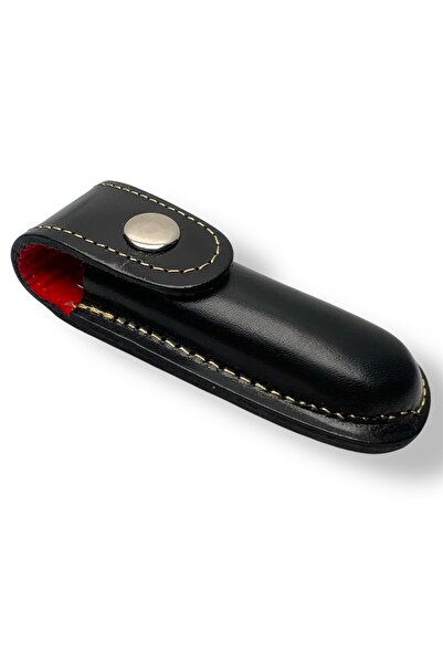 Keskin Adam No:2 Siyah Deri Çakı Kılıfı Bıçak Kılıfı (Kapalı hali 8cm - 10cm ...