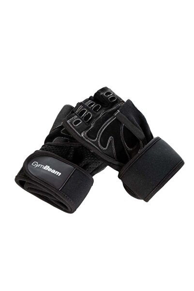 GymBeam Mănuși de fitness Wrap, negre, mărimea S