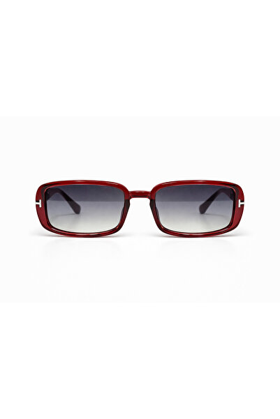 CLAREX Glare Burgundy Gradient Glass Unisex Sunglasses