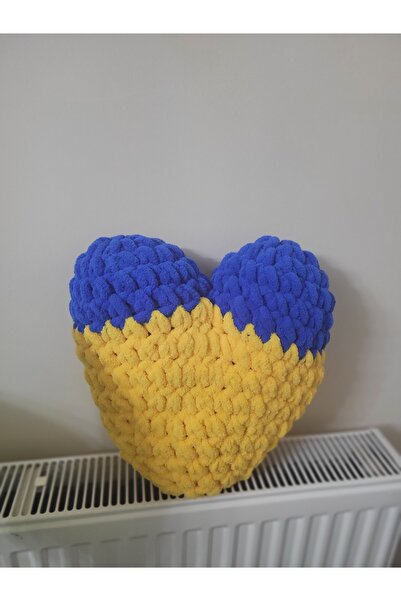 ARTTMACRAME Αφράτο μαξιλάρι καρδιάς Φανερμπαχτσέ