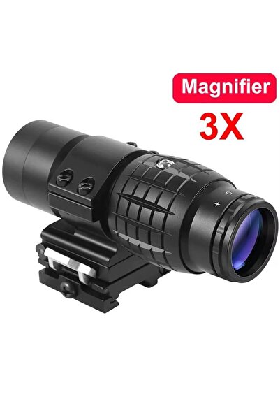 CANSA Nikula Magnifier 3x Yakınlaştırmalı Dürbün 22mm Ray Uyumlu, Katlanır Ya...