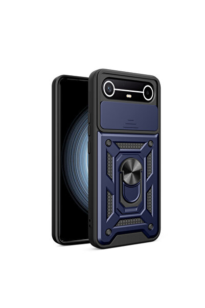 NANOSPACE Tecno spark slim 5g case with magnetic stand, camera protection, an...