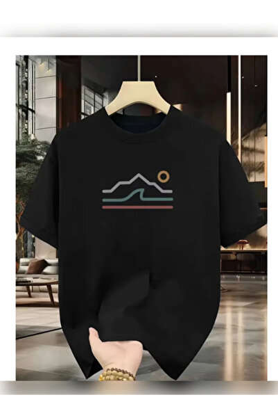 TİMİSİVA Μπλουζάκι Unisex oversized με τύπωμα με κοντό μανίκι και λαιμόκοψη, ...