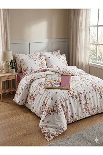 Constanza Exclusive Lunessa Cotton Patterned 200 X 220 cm Double King Size Du...