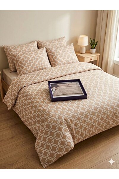 Constanza Exclusive Lunessa Cotton Patterned 200 X 220 cm Double King Size Du...