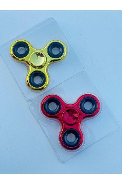 CUFFCUFFTOYS metal stres çarkı 2'li set sarı kombinasyonlu 9x9 cm
