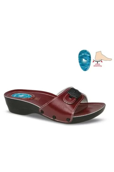 Ceyo شبشب نسائي من مينيلي بكعب-2i باللون الأحمر لتقويم العظام