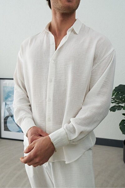 BASEL.CO No-Iron and Anti-Pilling Linen Shirt - Premium Oversize