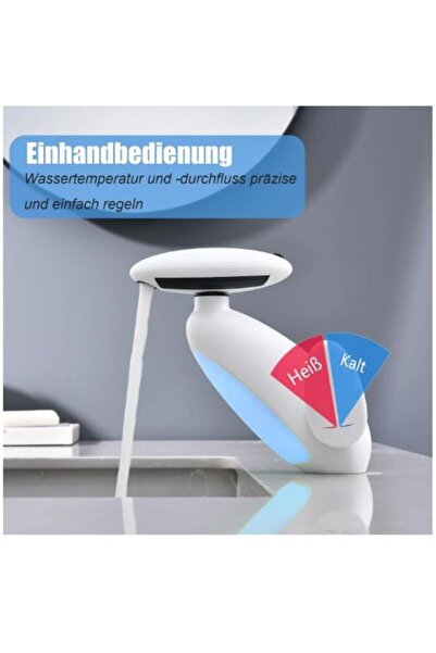 SimpluAcasa Premium Bathroom Faucet with LED and Retractable Head