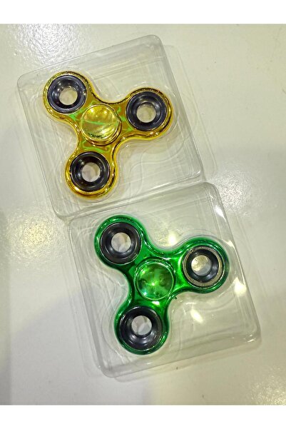 CUFFCUFFTOYS metal stres çarkı 2'li set sarı kombinasyonlu 9x9 cm