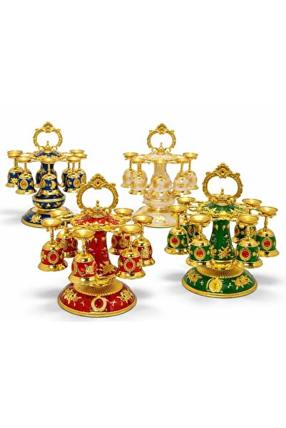 EkoAlışverişDünyam Set of 6 Luxury Presentation and Decorative Glasses