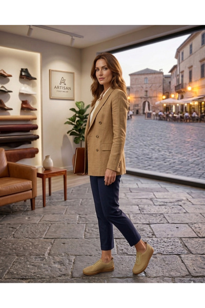 rocassi Women's Genuine Leather Casual Shoes