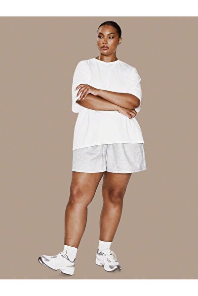 SPORTİVEA Plus Size Women's Oversize T-Shirt 100% Cotton – Comfortable Fit Ba...