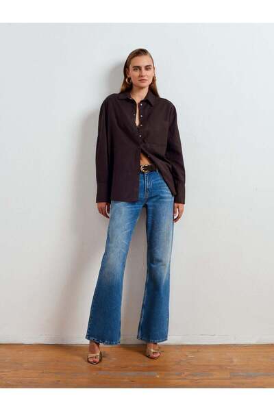 Moda Asrın Düşük Bel Denim Pantolon-Tint
