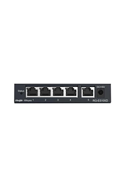 RUIJIE Reyee 5 Port RG-ES105D 10/100 Yönetilemez Çelik Kasa Switch