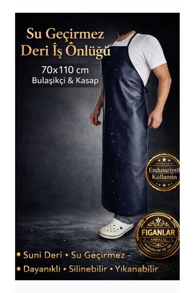 figanlar ambalaj Suni Deri Su Geçirmez Bulaşık Önlüğü 70x110 cm Dayanıklı Kas...