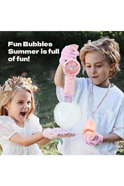 SUNSHINE Aparat electric de facut baloane de sapun, roz, 3 ani+, baterie rein...