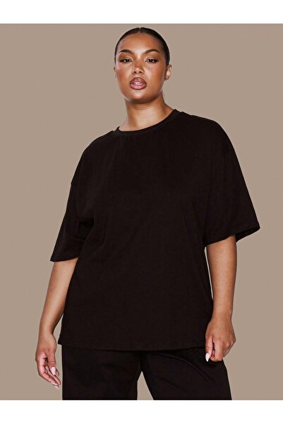 SPORTİVEA Plus Size Women's Oversize T-Shirt 100% Cotton – Comfortable Fit Ba...