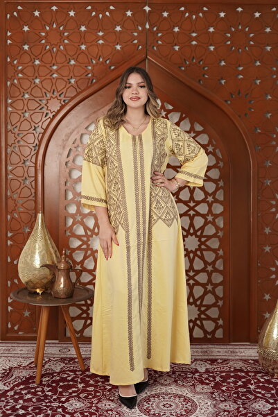 AFandina Embroidered Full-Stitched Women's Jalabiya - Your Choice for High-En...