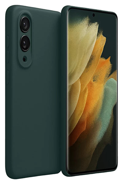 Beta Moda Hub نيوفايس سامسونج جالاكسي S25 ايدج سيليكون اول - اخضر غامق