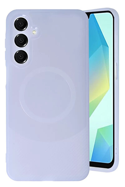 Beta Moda Hub حافظة سامسونج A16 5G من نيو فيس، غطاء كربوني من مايا - أرجواني