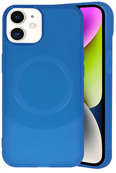 Beta Moda Hub حافظة Newface لهاتف آيفون 11 من مايا كربون - أزرق داكن