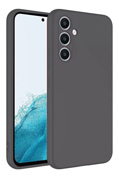 ZEMİRA HOME حافظة نيو فيس لهاتف سامسونج جالاكسي A16 5G سيليكون أول - رمادي