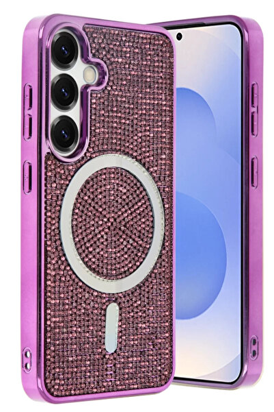 Beta Moda Hub غطاء جوكو لهاتف سامسونج جالاكسي S25 هيلين ماجسيف - بنفسجي غامق