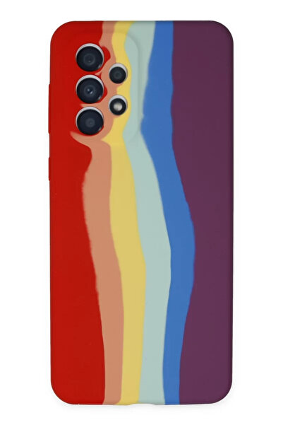 TeknoKapsül جراب Newface لهاتف Samsung Galaxy A73 5G من السيليكون الرخامي - أ...