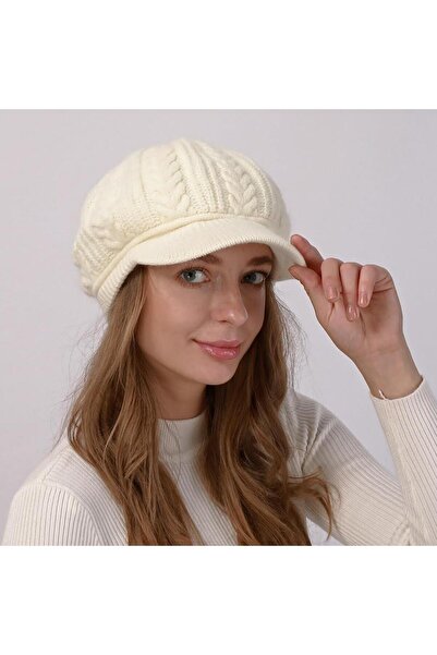 valkyrie Жіноча в'язана шапка, м'яка текстурована зимова шапка-біні, щоденне ...