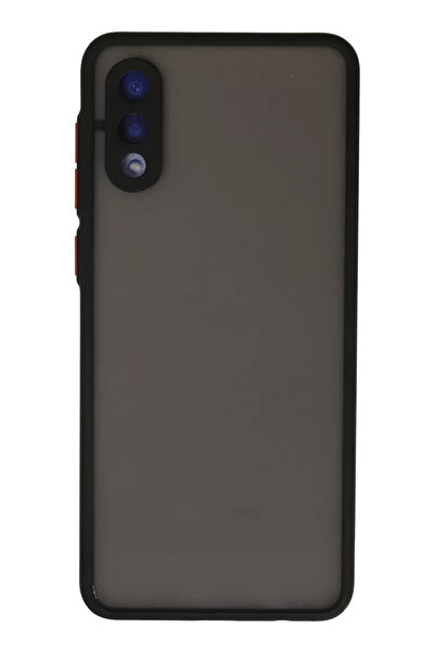 TeknoKapsül حافظة سامسونج سامسونج جالاكسي A02 غطاء سيليكون مونتريال - أسود