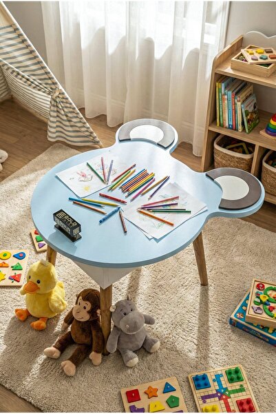 GOLDFALEZ Çocuk Masası Happy Face 50×60×48 cm – Oyun, Boyama ve Etkinlik Masa...