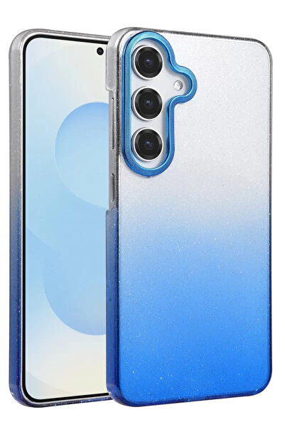 Beta Moda Hub غطاء نيو فيس سامسونج جالاكسي A14 4G اللامع - أزرق