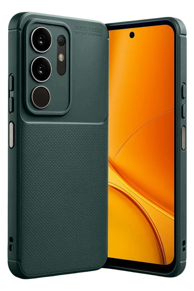 TeknoKapsül غطاء كربون فوكس أوتوماتيكي من نيو فيس فيفو Y29 4G - أخضر داكن