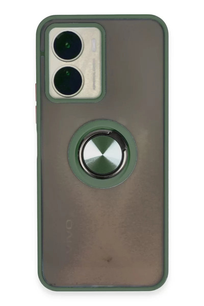 Beta Moda Hub Newface Vivo Y16 Case Montreal Ring Silicone Cover - Green