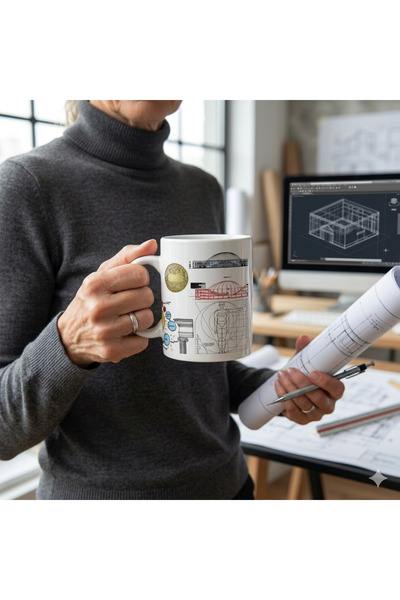 The Mug Store Mimarlık Temalı Bardak