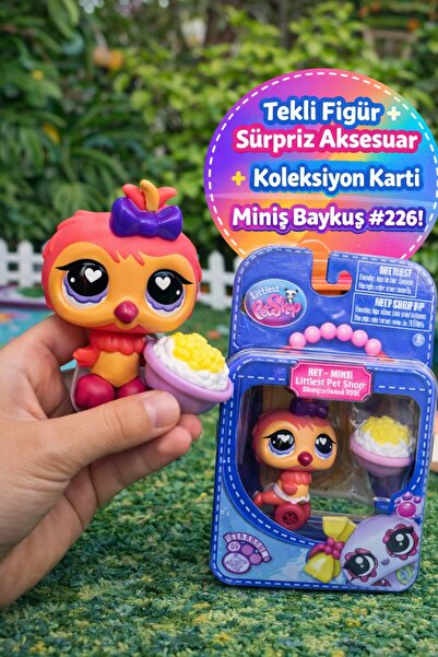 TOYFEST Littlest Pet Shop Seri 4 Tekli Figür Miniş Baykuş #226 Sürpriz Aksesu...