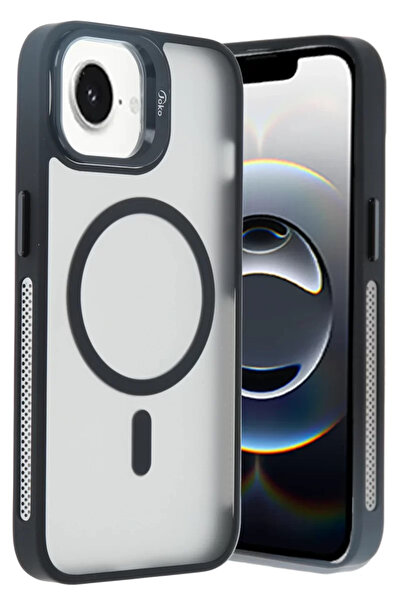 Beta Moda Hub Joko iPhone 16E Flet Lens Magsafe Cover - Black