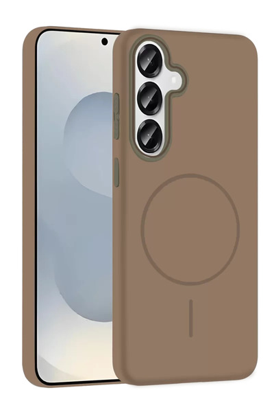 ZEMİRA HOME Joko Samsung Galaxy S25 Brooch Magsafe Cover - Desert Titanium
