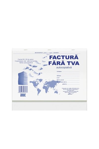 Libra A5 Invoice Book without VAT