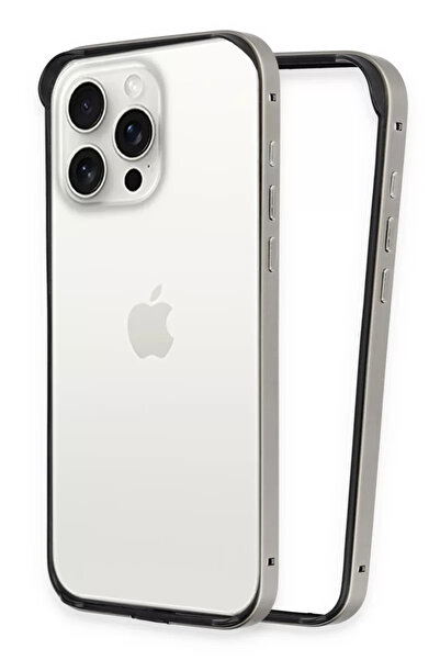 TeknoKapsül غطاء حماية جوكو آيفون 14 برو ماكس بتصميم بارز - رمادي تيتان