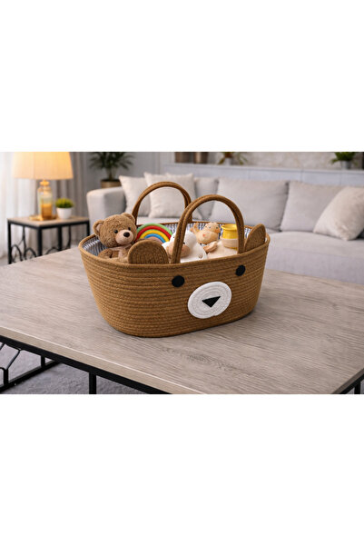 Generic Bear-Shaped Kids Storage Basket – Stylish Organization and a Touch of...