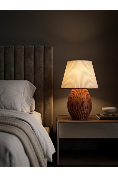 Lumessa Home Abajur Dekoratif SILVA Kiremit Modern Tasarım Masa Lambası Gece ...