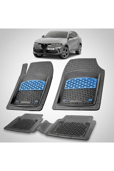 TEAMCAR Alfa Romeo Tonale Πατάκια Δαπέδου Συμβατά με την 1η Γενιά 2022+ |   Μπλε