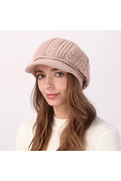 valkyrie Жіноча в'язана шапка, м'яка текстурована зимова шапка-біні, для щоде...