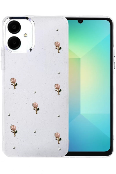 Beta Moda Hub غطاء نيو فيس سامسونج جالاكسي A06 بنمط الفيونكة - نمط 6