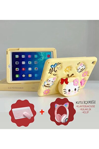 Samsung Galaxy Tab A11 128Gb 8GB-8.7'' Gümüş+ Kendinden standlı kılıf+klavye ...