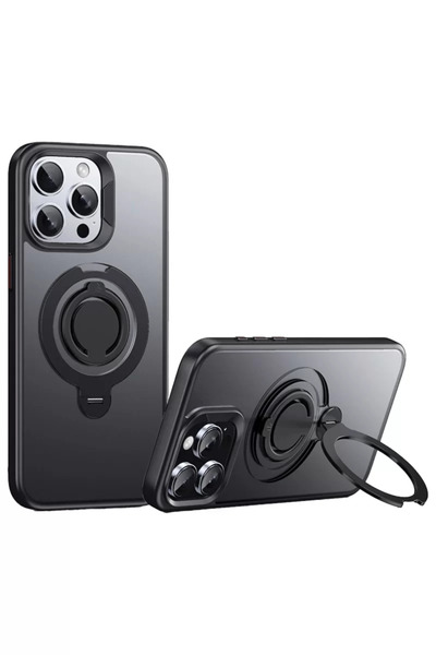 TeknoKapsül غطاء جوكو ايفون 15 برو ماكس افاتار 360 دوار ماجسيف - اسود